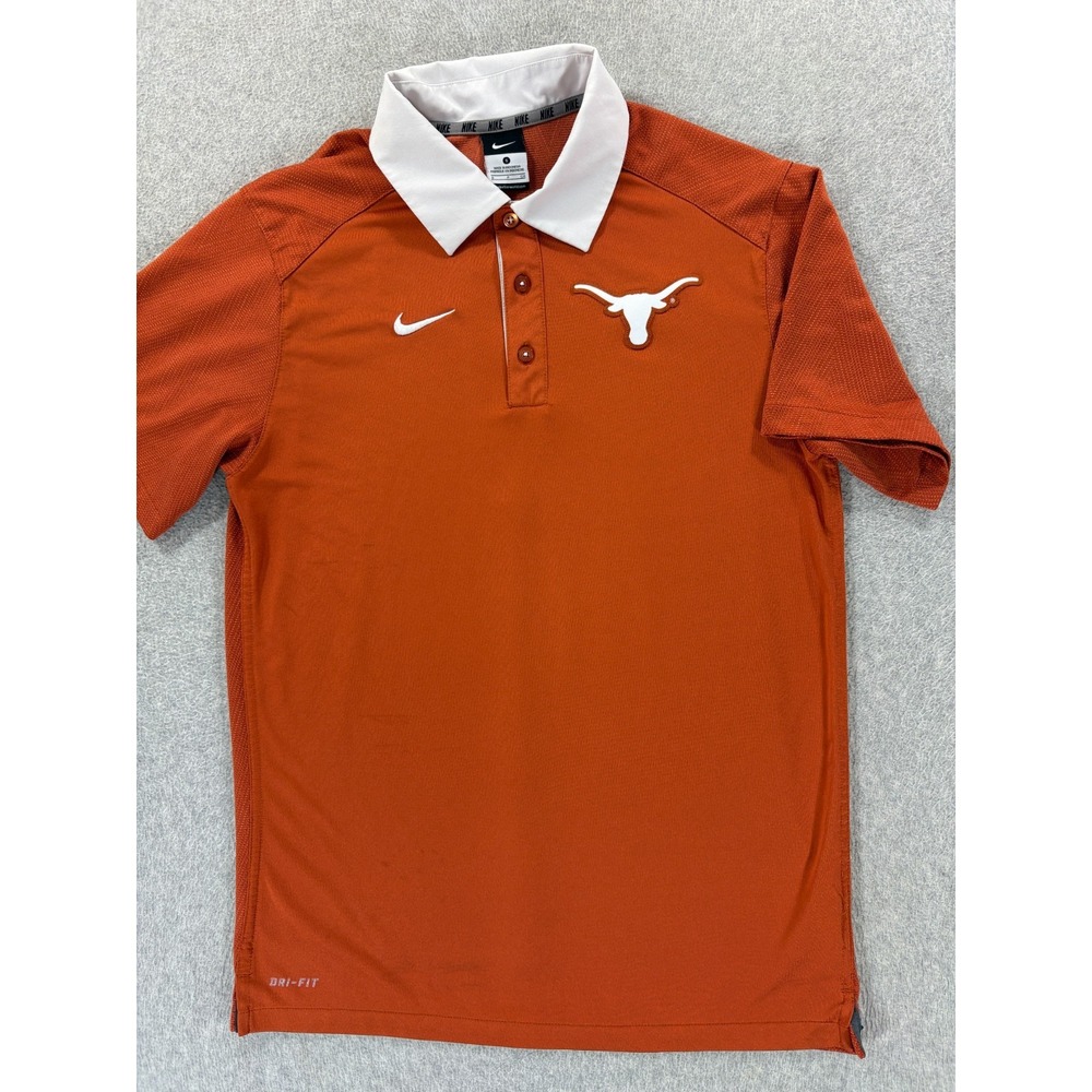Texas Longhorns Stitched Logo Campus S/S Polo Shirt (Men's Small) Burnt Orange